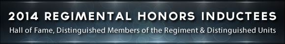 2014 Regimental Honors Inductees Banner